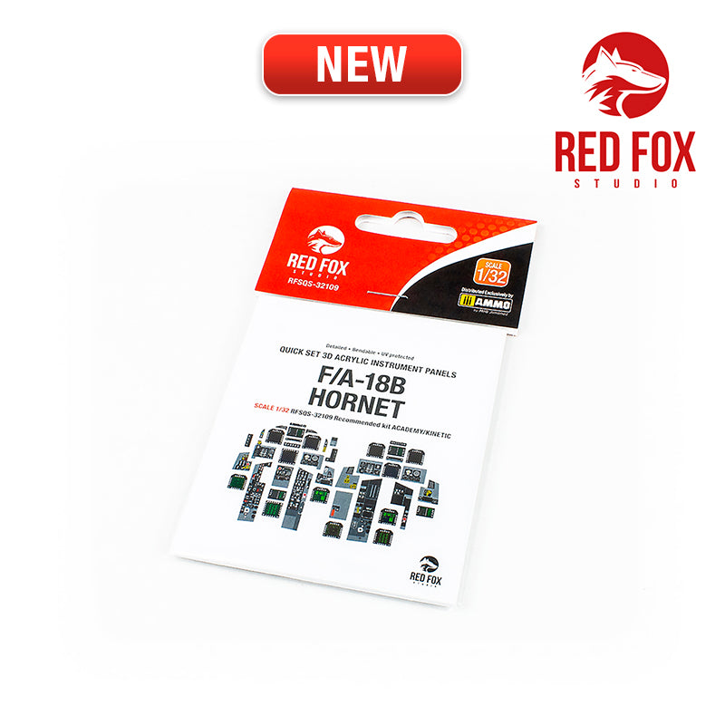 Red Fox RFS-32109 1:32 F/A-18B Hornet 3D Acrylic Instrument Panel