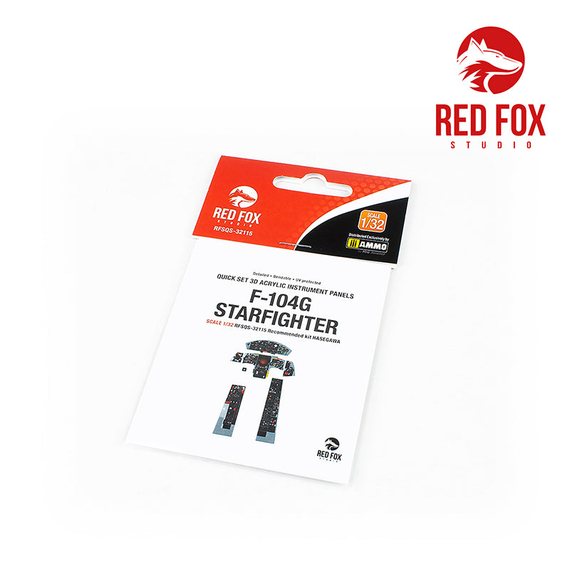 Red Fox Studio RFS-32115 1:32 Lockheed F-104G Starfighter 3D Instr. Panel