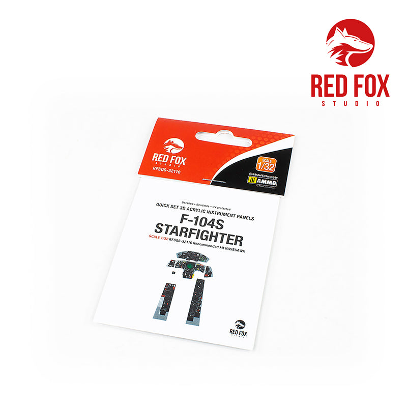Red Fox Studio RFS-32116 1:32 Lockheed F-104S Starfighter 3D Instr. Panel