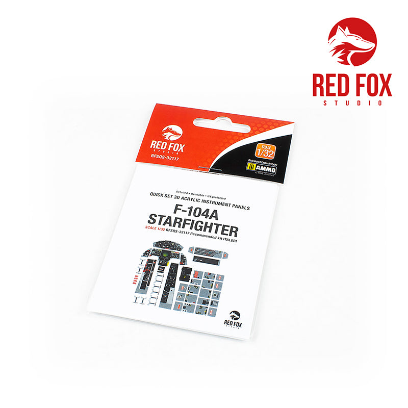 Red Fox Studio RFS-32117 1:32 Lockheed F-104A Starfighter 3D Instr. Panel
