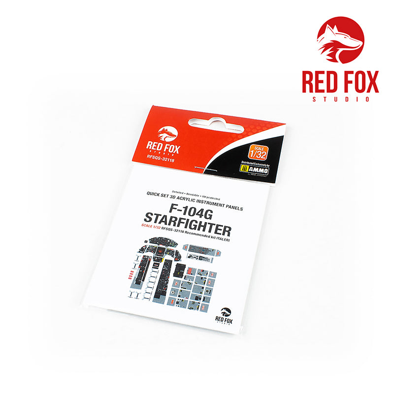 Red Fox Studio RFS-32118 1:32 Lockheed F-104G Starfighter 3D Instr. Panel