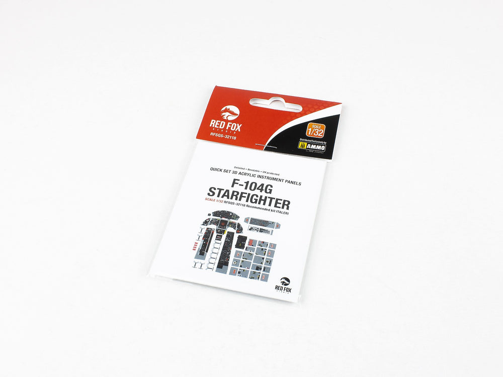 Red Fox Studio RFS-32118 1:32 Lockheed F-104G Starfighter 3D Instr. Panel
