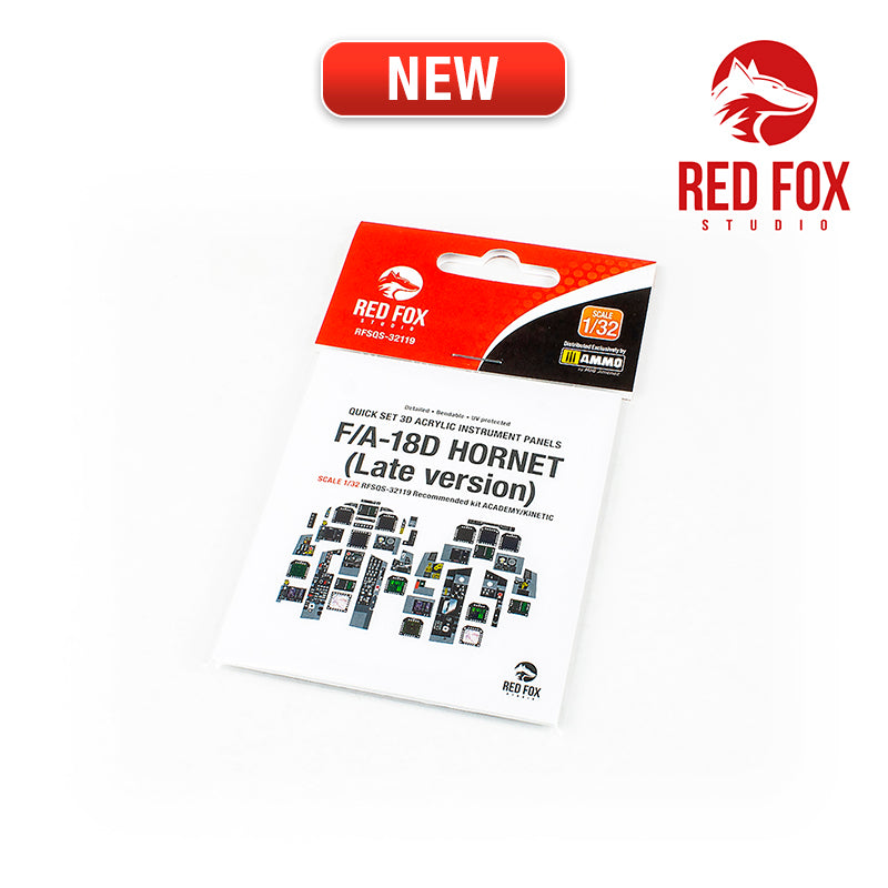 Red Fox RFS-32119 1:32 F/A-18D Late Hornet 3D Acrylic Instrument Panel