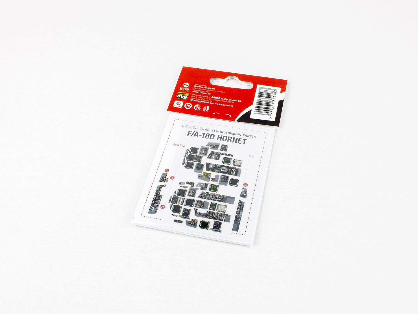 Red Fox RFS-32119 1:32 F/A-18D Late Hornet 3D Acrylic Instrument Panel