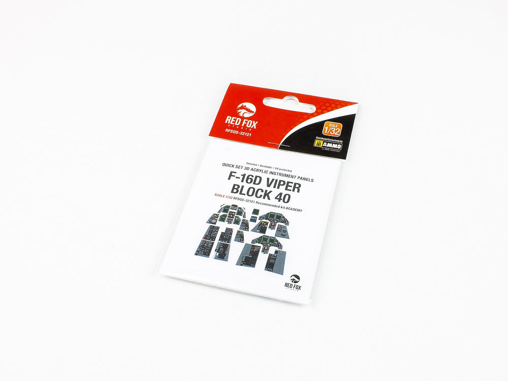 Red Fox RFS-32121 1:32 F-16D Block 40 Viper 3D Instrument Panel