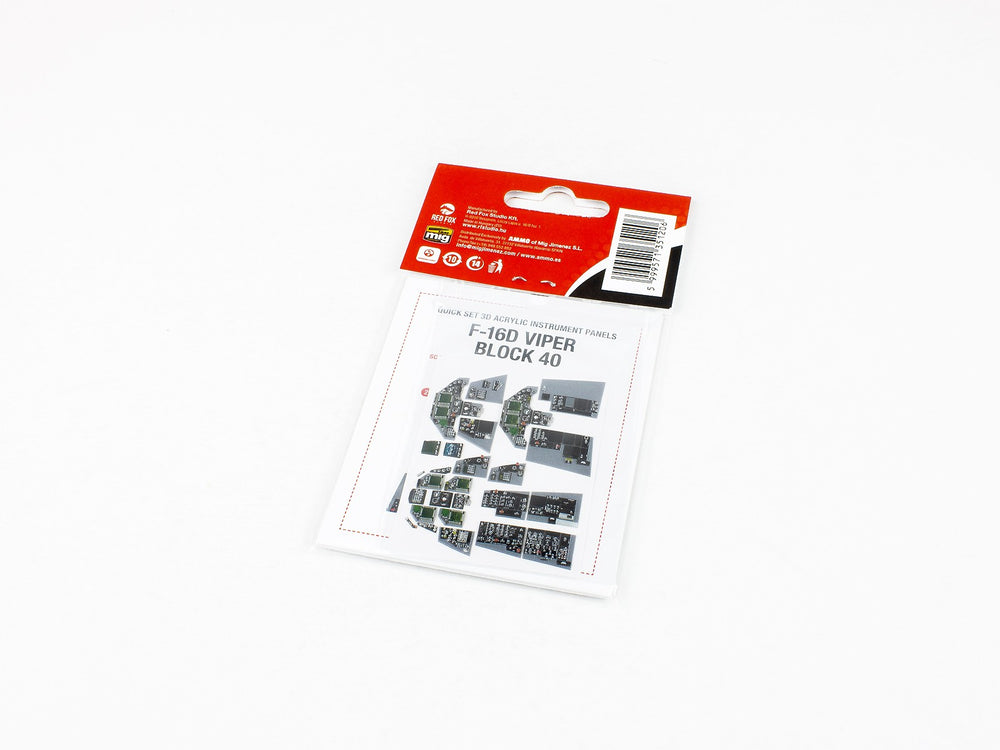 Red Fox RFS-32121 1:32 F-16D Block 40 Viper 3D Instrument Panel