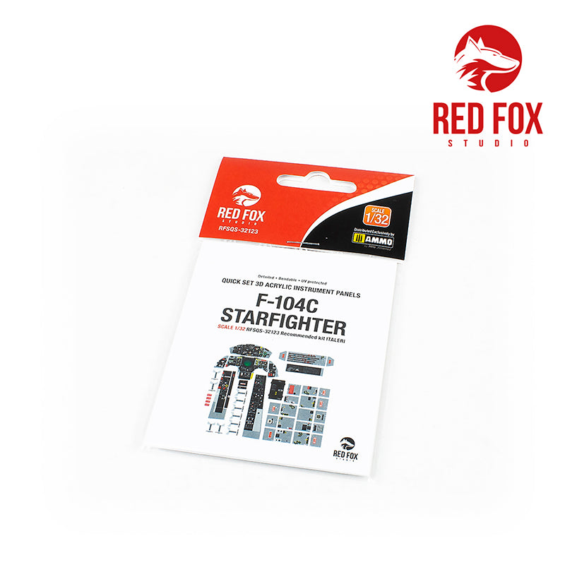 Red Fox Studio RFS-32123 1:32 Lockheed F-104C Starfighter 3D Instr. Panel
