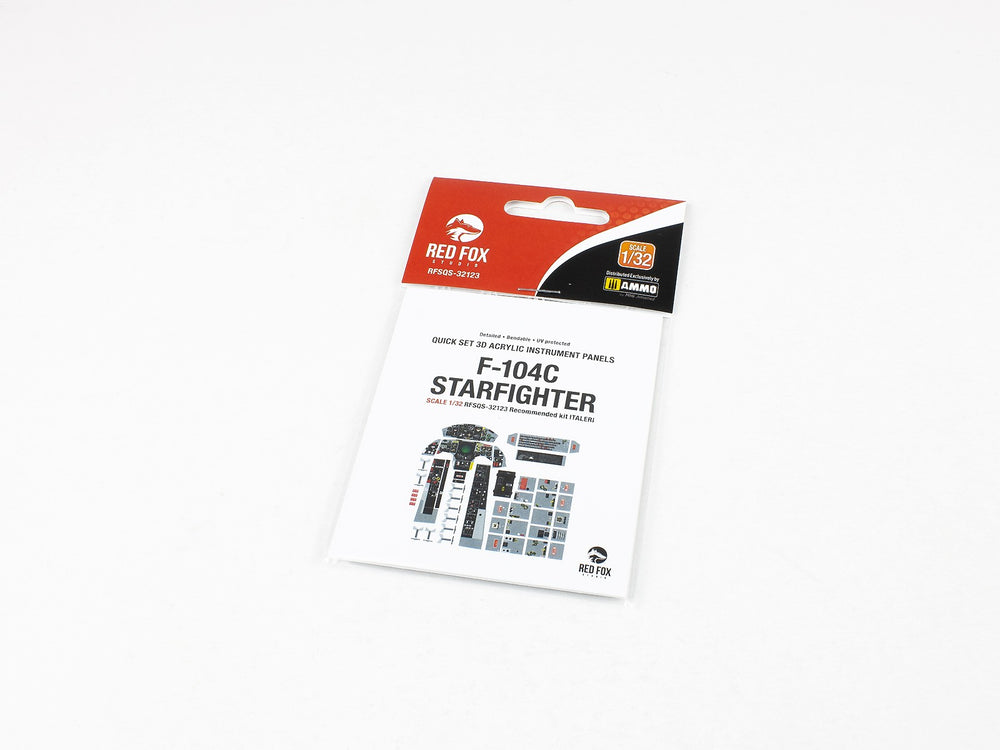 Red Fox Studio RFS-32123 1:32 Lockheed F-104C Starfighter 3D Instr. Panel