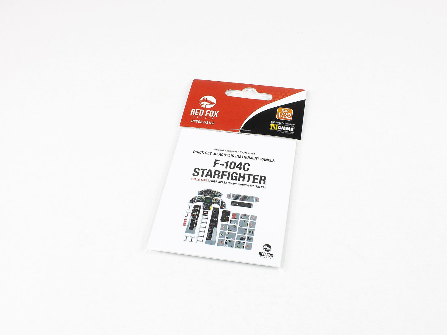 Red Fox Studio RFS-32123 1:32 Lockheed F-104C Starfighter 3D Instr. Panel