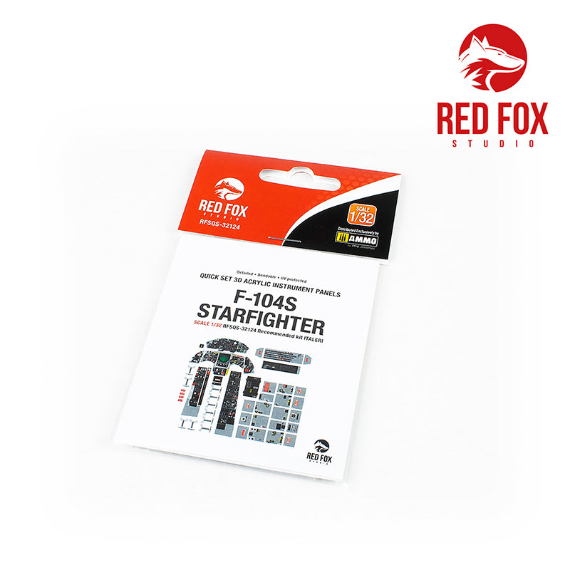Red Fox Studio RFS-32124 1:32 Lockheed F-104S Starfighter 3D Instr. Panel