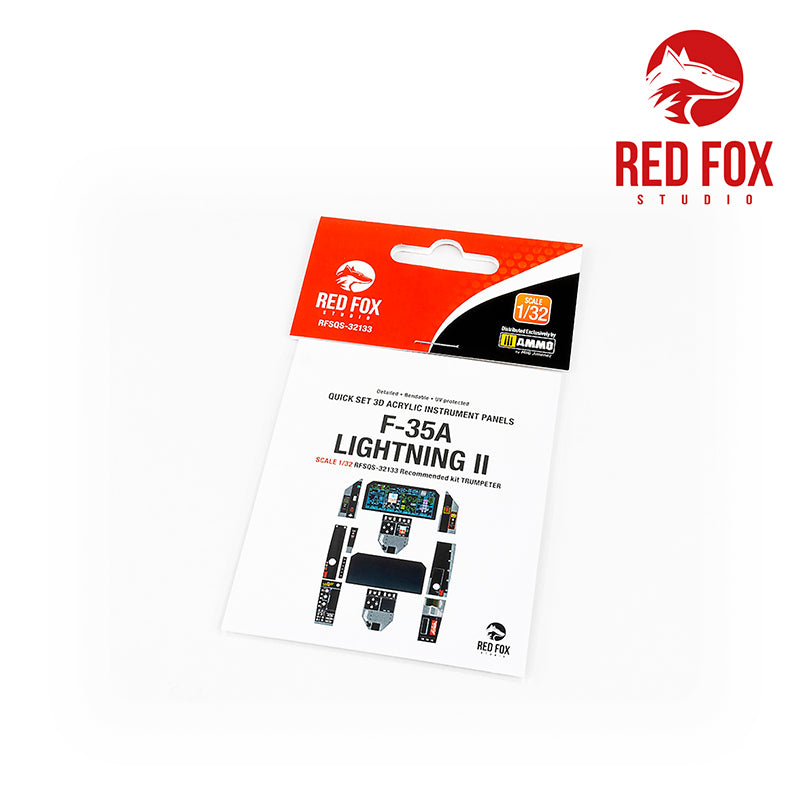 Red Fox RFS-32133 1:32 F-35A Lightning II 3D Acrylic Instrument Panel