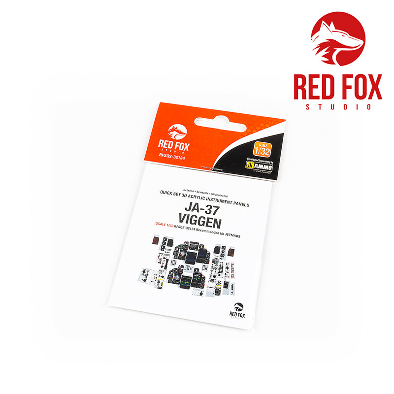 Red Fox Studio RFS-32134 1:32 Saab JA-37 Viggen 3D Acrylic Instrument Panel