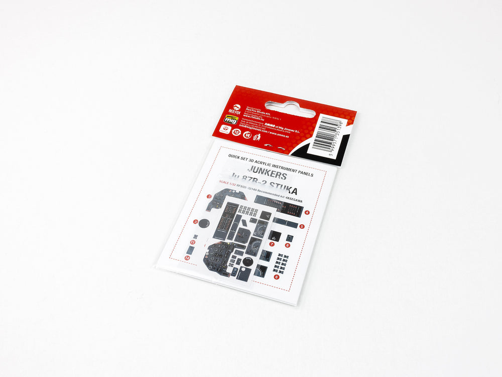 Red Fox Studio RFS-32140 1:32 Junkers Ju-87G Stuka 3D Acrylic Instrument Panel