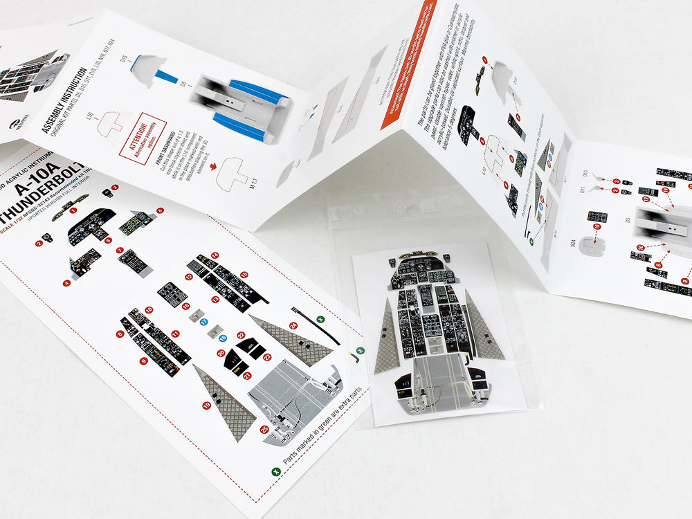 Red Fox RFS-32143 1:32 A-10A Thunderbolt II Full Interior 3D Panel