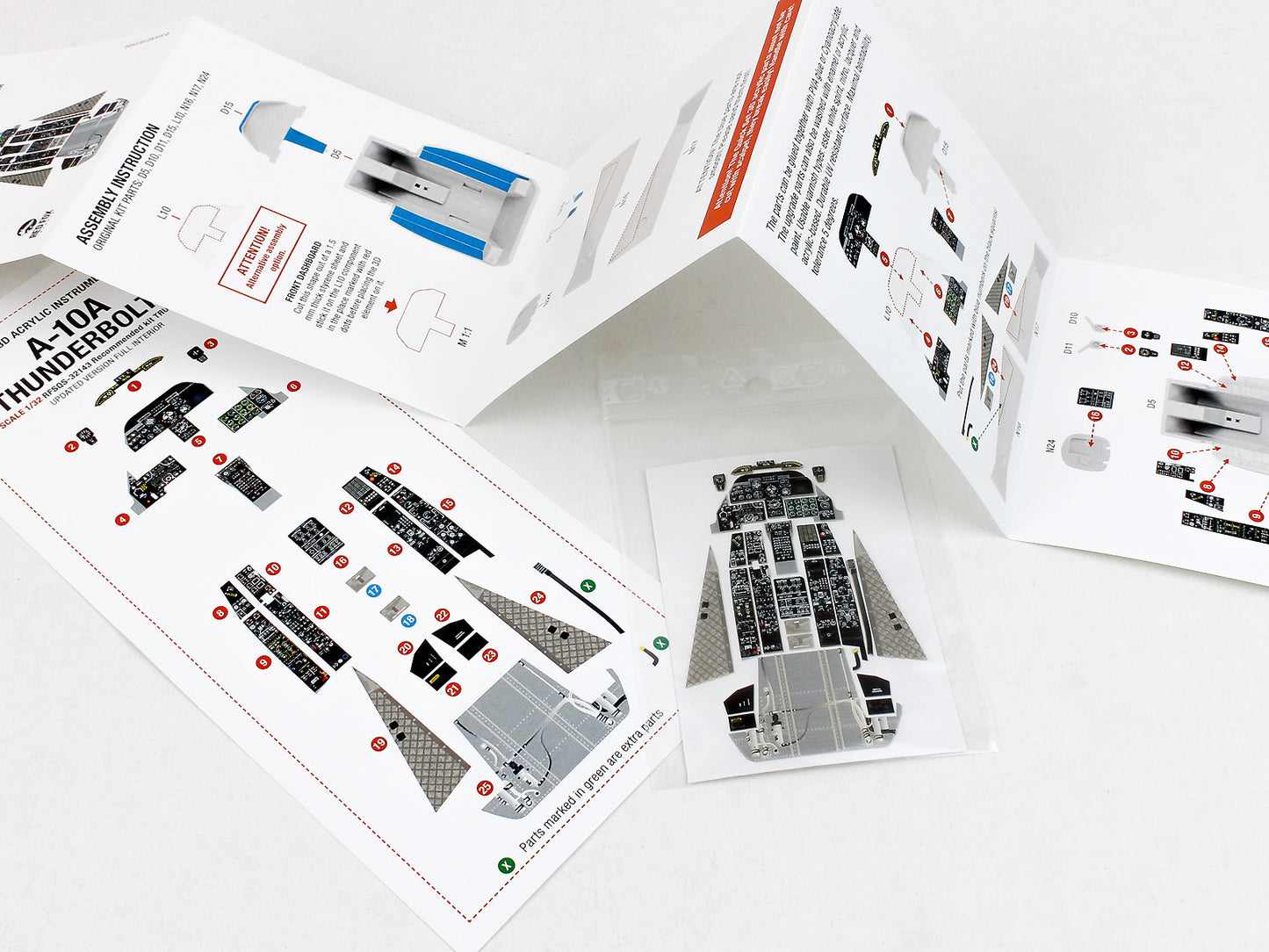 Red Fox RFS-32143 1:32 A-10A Thunderbolt II Full Interior 3D Panel