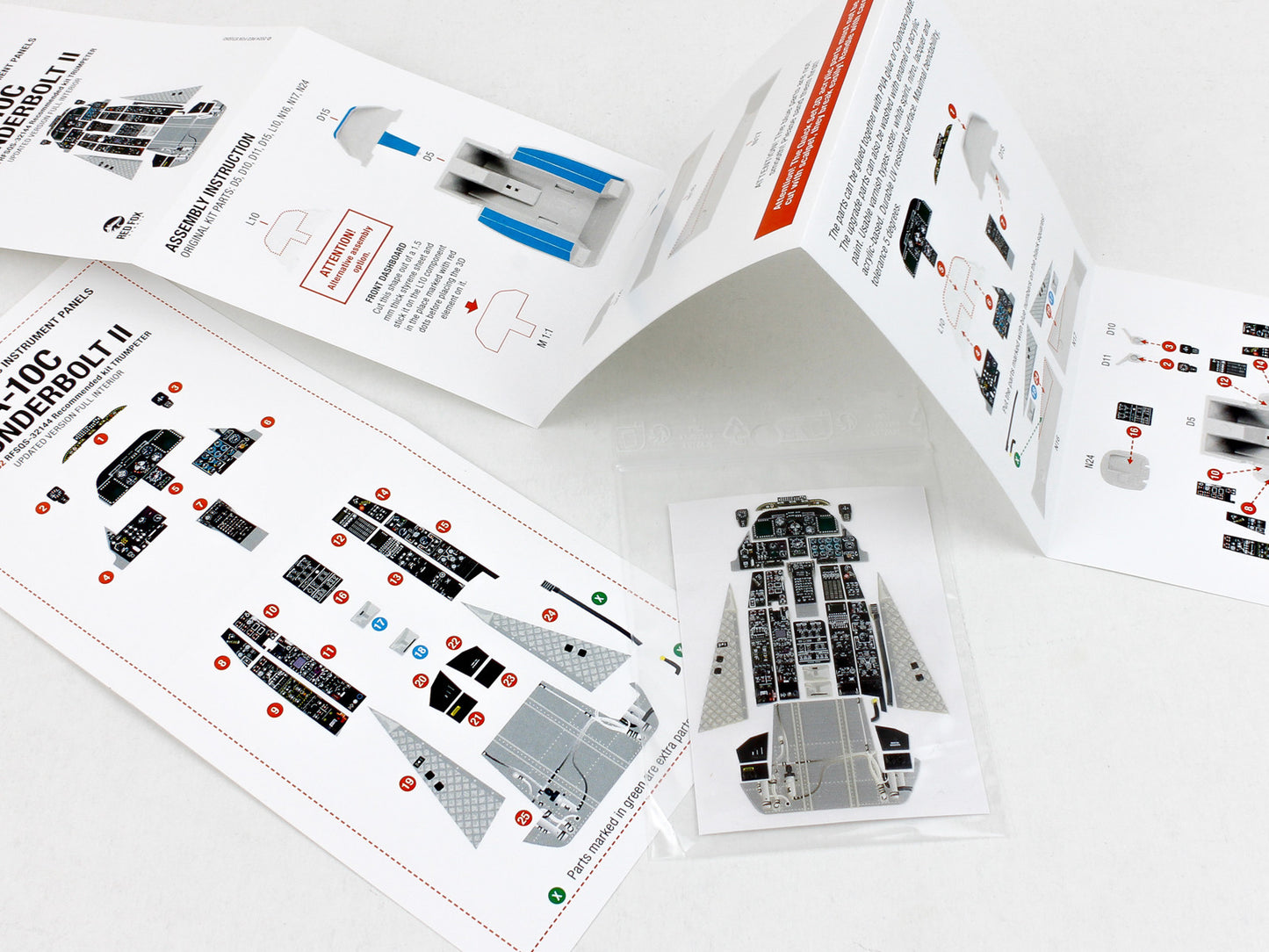 Red Fox RFS-32144 1:32 A-10C Thunderbolt II Full Interior 3D Panel