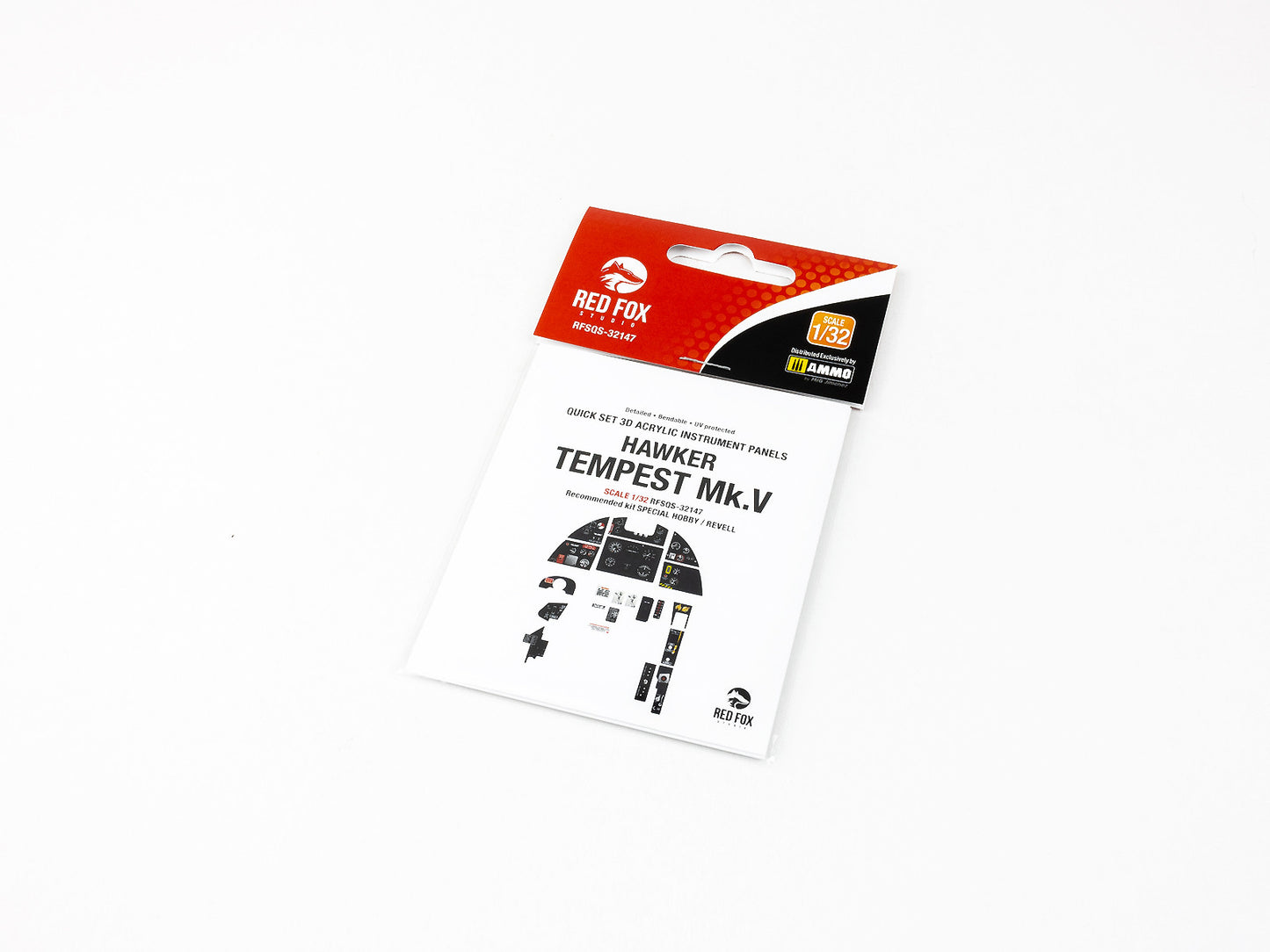 Red Fox Studio RFS-32147 1:32 Hawker Tempest Mk.V 3D Acrylic Instrument Panel