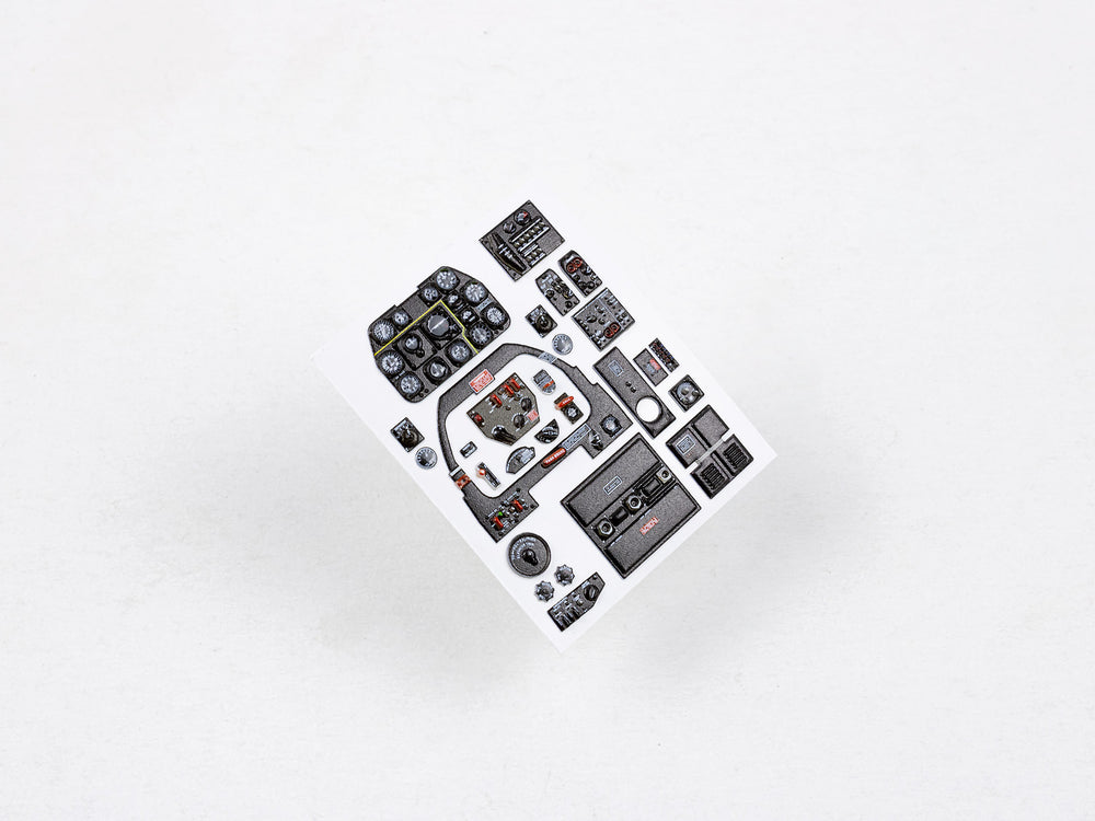 Red Fox RFS-32166 1:32 P-51D Mustang 3D Acrylic Instrument Panel