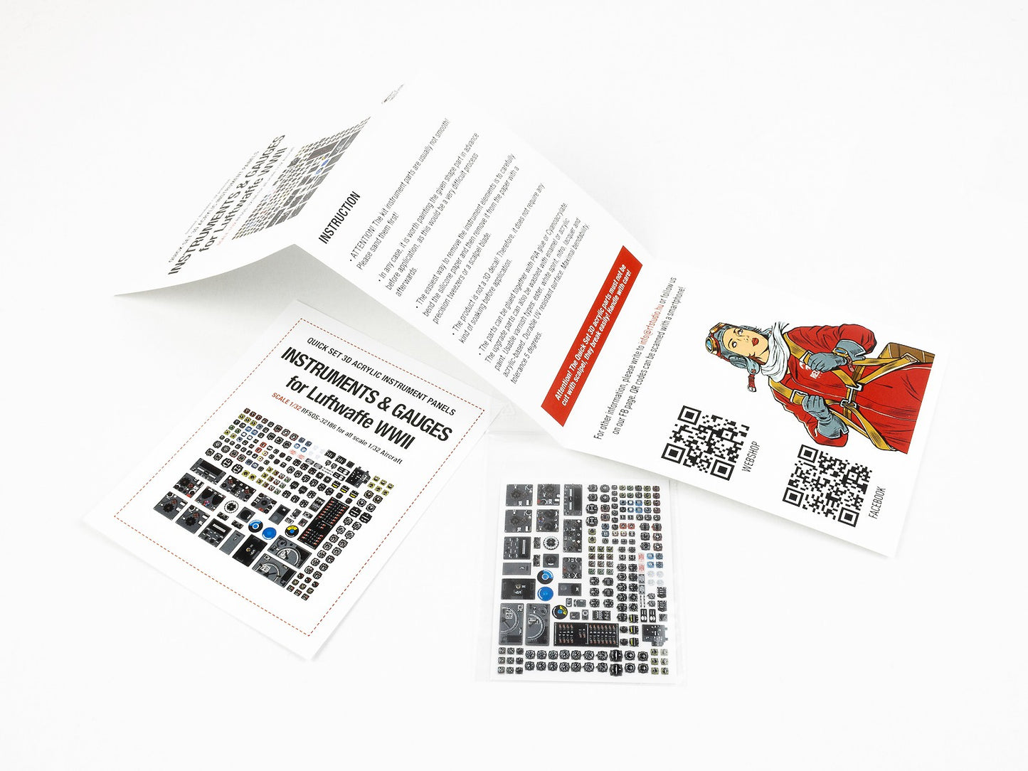 Red Fox Studio RFS-32186 1:32 Luftwaffe WWII Instruments & Gauges set