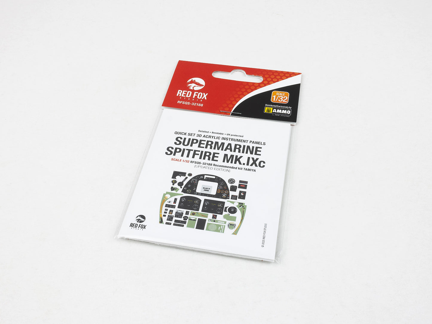 Red Fox RFS-32188 1:32 Spitfire Mk.IXc Updated 3D Instrument Panel