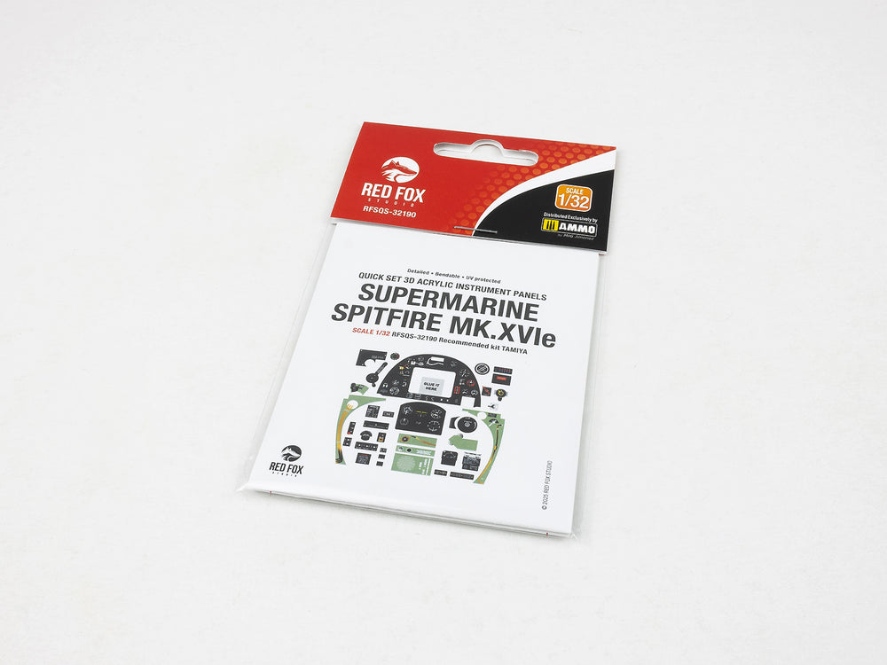 Red Fox RFS-32190 1:32 Spitfire Mk.XVIe 3D Acrylic Instrument Panel