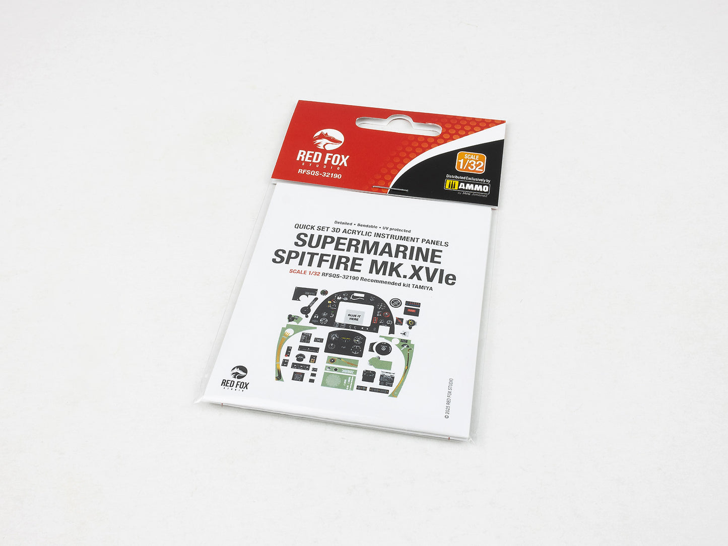 Red Fox RFS-32190 1:32 Spitfire Mk.XVIe 3D Acrylic Instrument Panel