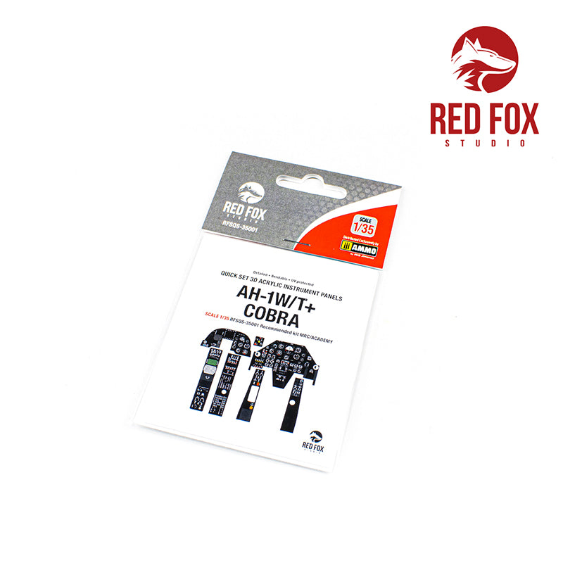 Red Fox RFS-35001 1:35 AH-1W Super Cobra 3D Instrument Panel