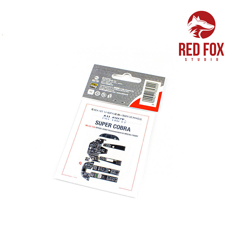 Red Fox RFS-35001 1:35 AH-1W Super Cobra 3D Instrument Panel