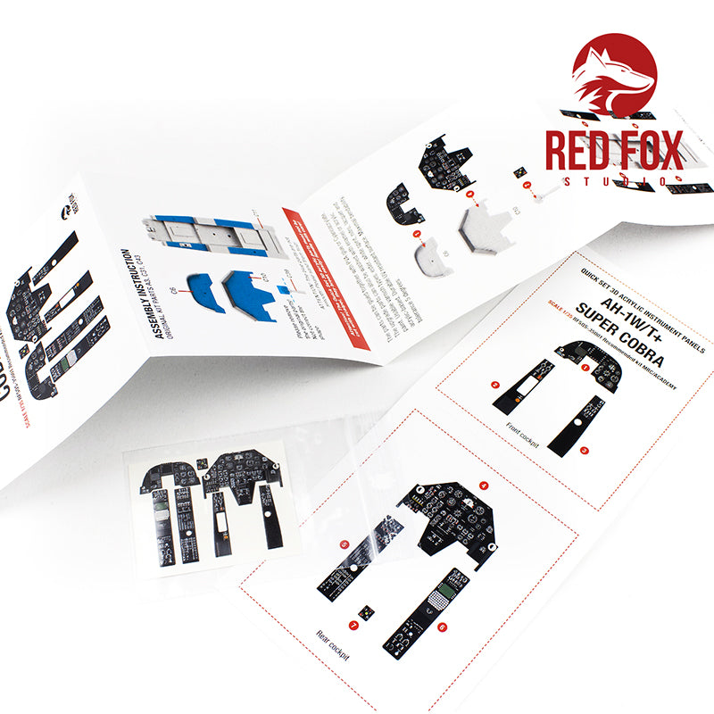 Red Fox RFS-35001 1:35 AH-1W Super Cobra 3D Instrument Panel