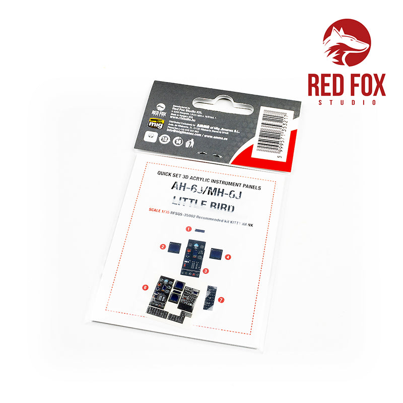 Red Fox RFS-35002 1:35 AH-6J/MH-6J Little Bird 3D Panel