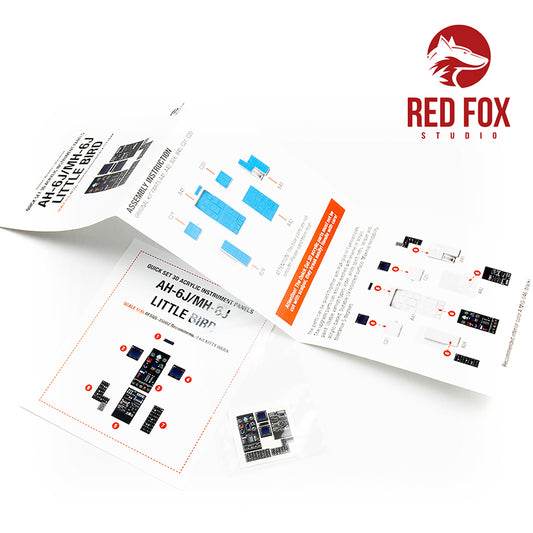 Red Fox RFS-35002 1:35 AH-6J/MH-6J Little Bird 3D Panel