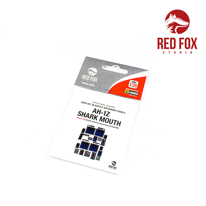 Red Fox RFS-35003 1:35 AH-1Z Shark Mouth 3D Instrument Panel