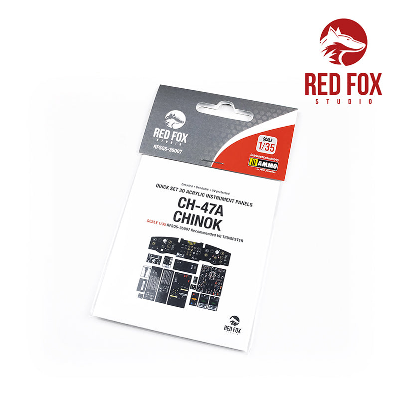 Red Fox RFS-35007 1:35 CH-47A Chinook 3D Acrylic Instrument Panel