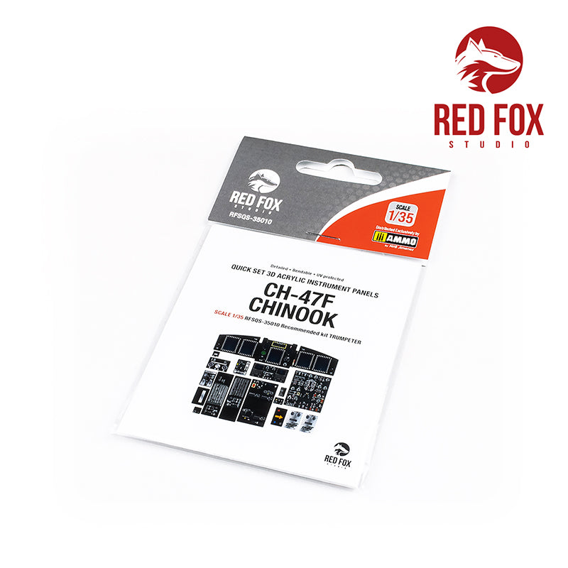 Red Fox RFS-35010 1:35 CH-47F Chinook 3D Acrylic Instrument Panel