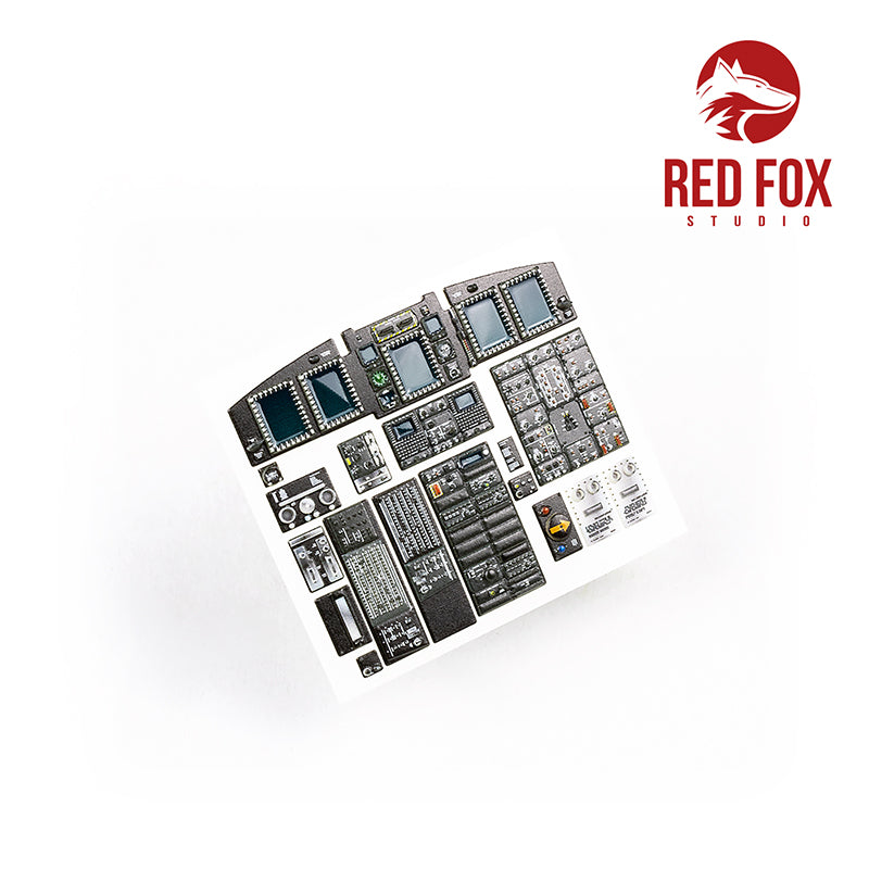 Red Fox RFS-35010 1:35 CH-47F Chinook 3D Acrylic Instrument Panel
