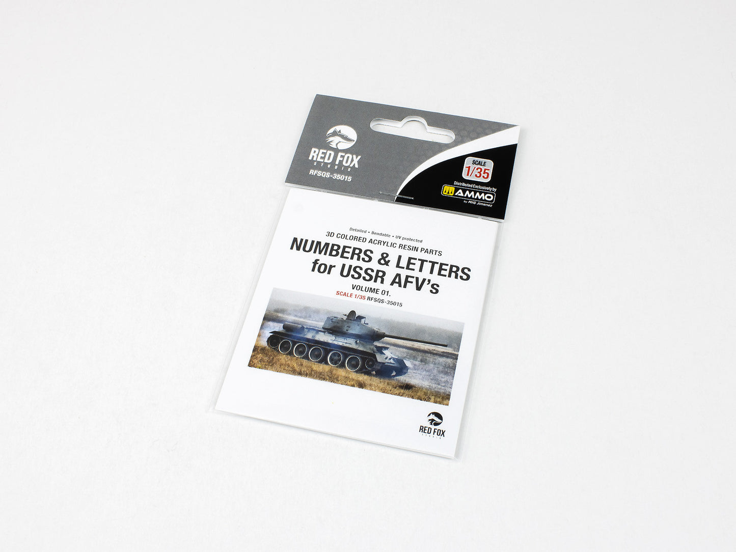 Red Fox RFS-35015 1:35 USSR AFV Numbers & Letters Vol.1 3D Panel