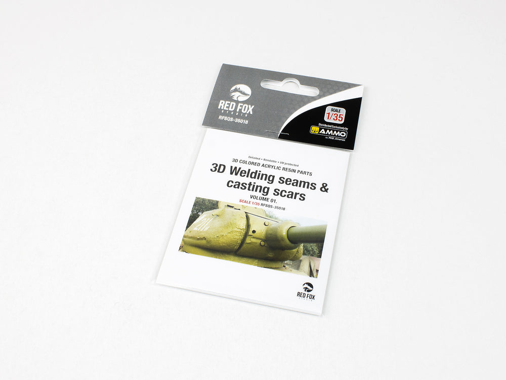 Red Fox RFS-35018 1:35 Welding Seams & Casting Scars Vol.1 3D Panel