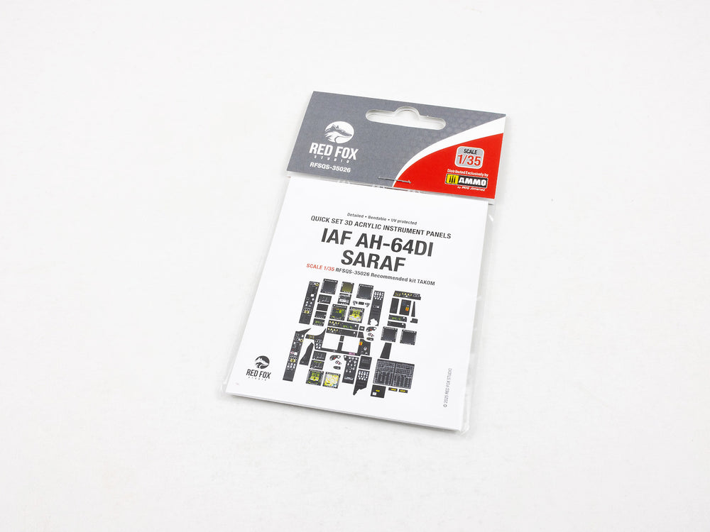 Red Fox RFS-35026 1:35 AH-64DI SARAF Apache 3D Instrument Panel
