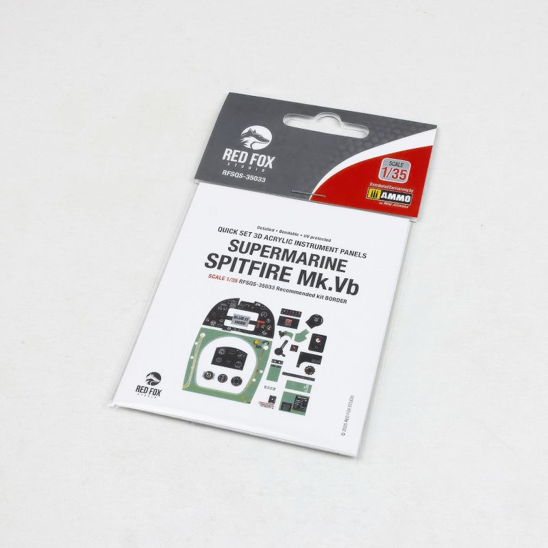 Red Fox Studio RFS-35033 1:35 Spitfire Mk.Vb 3D Acrylic Instr. Panel