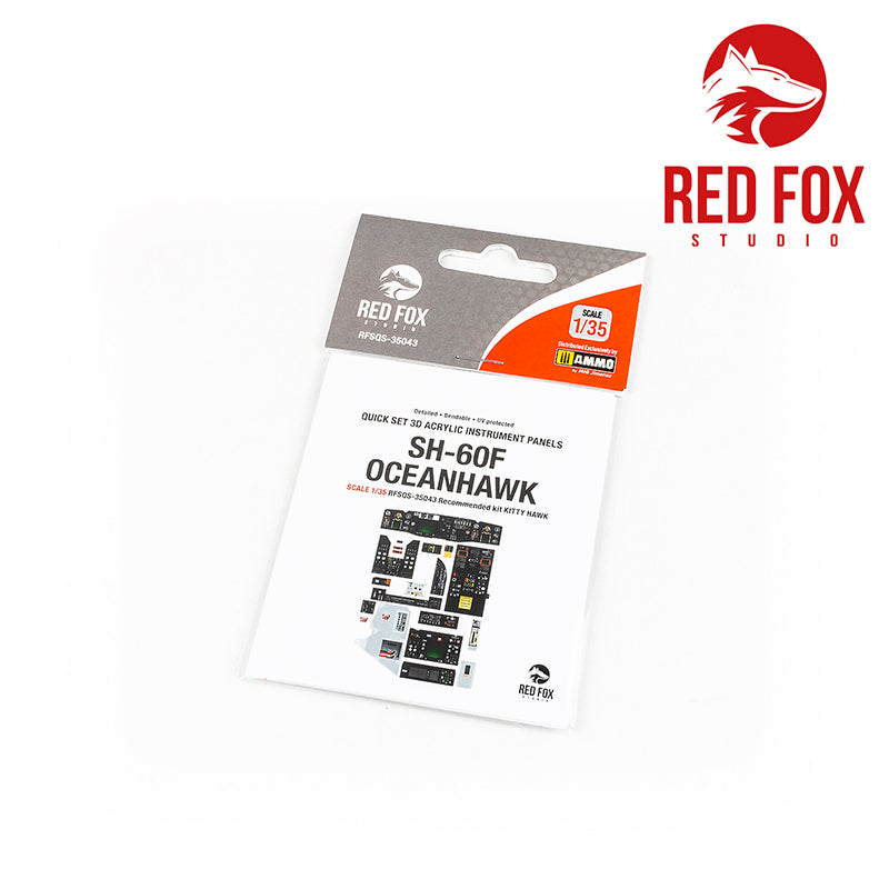 Red Fox Studio RFS-35043 1:35 Sikorsky SH-60F Ocean Hawk 3D Acrylic Instr. Panel