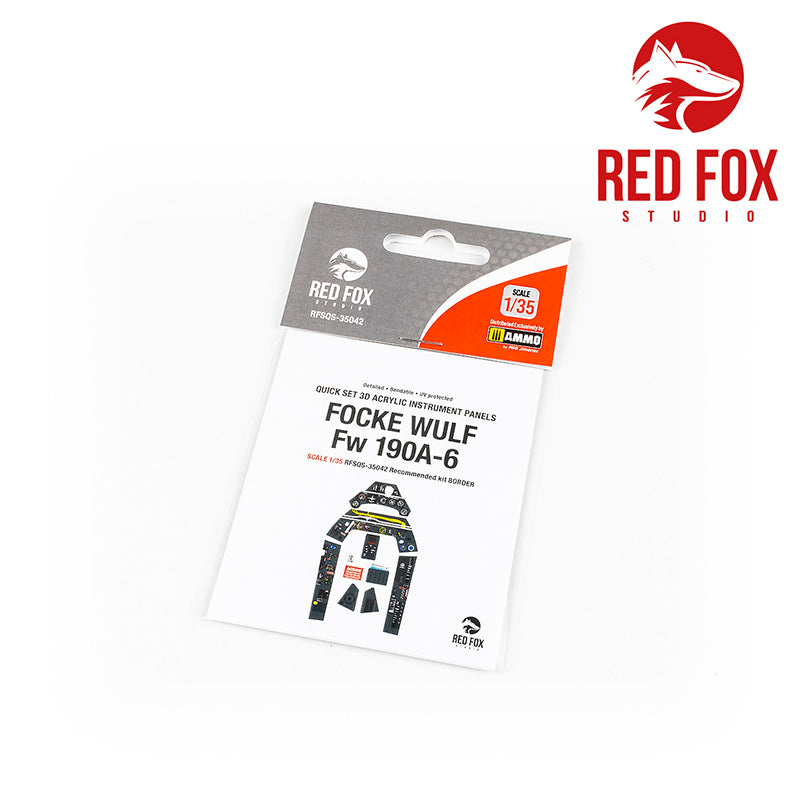 Red Fox RFS-35042 1:35 Fw-190A-6 with WGr.21 3D Instrument Panel