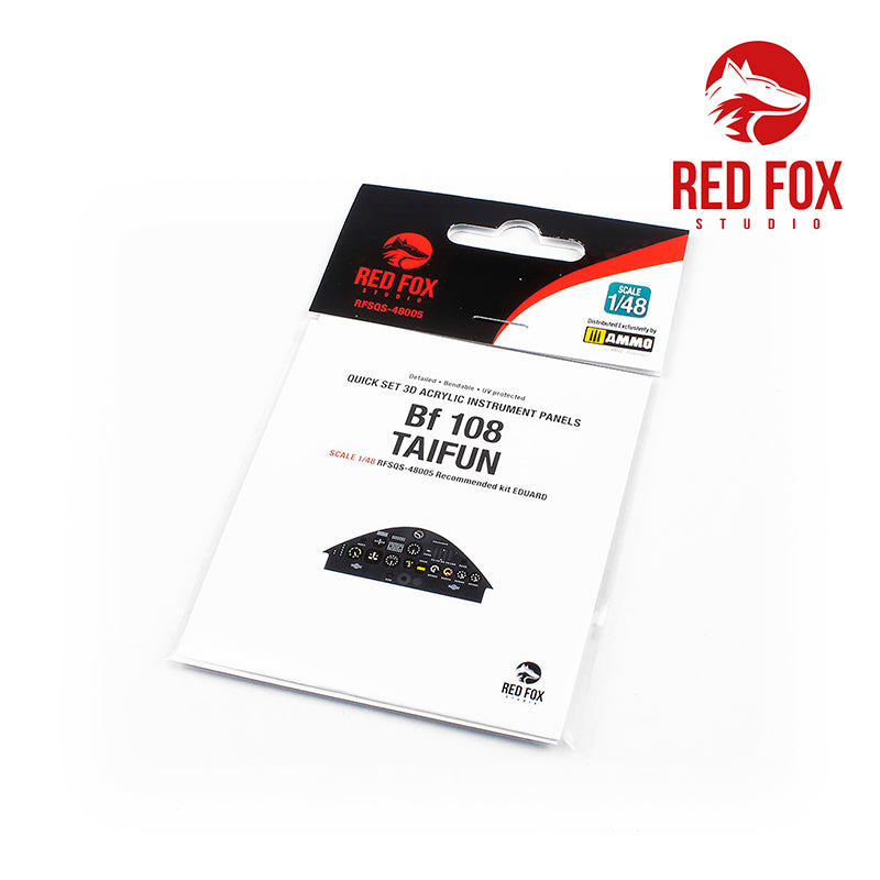 Red Fox RFS-48005 1:48 Bf-108 Taifun 3D Acrylic Instrument Panel