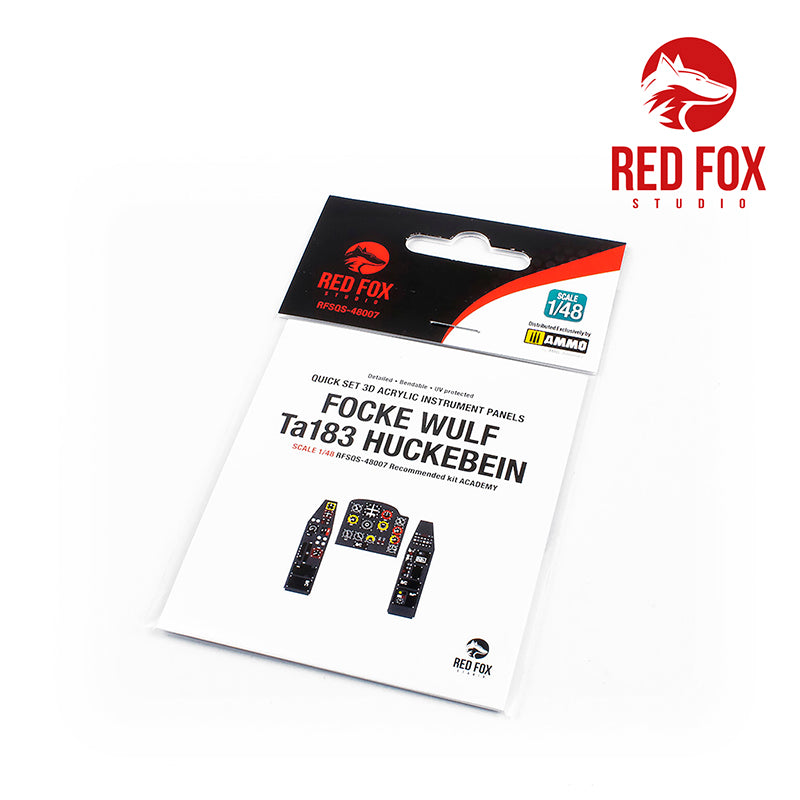 Red Fox RFS-48007 1:48 Ta-183 Huckebein 3D Instrument Panel