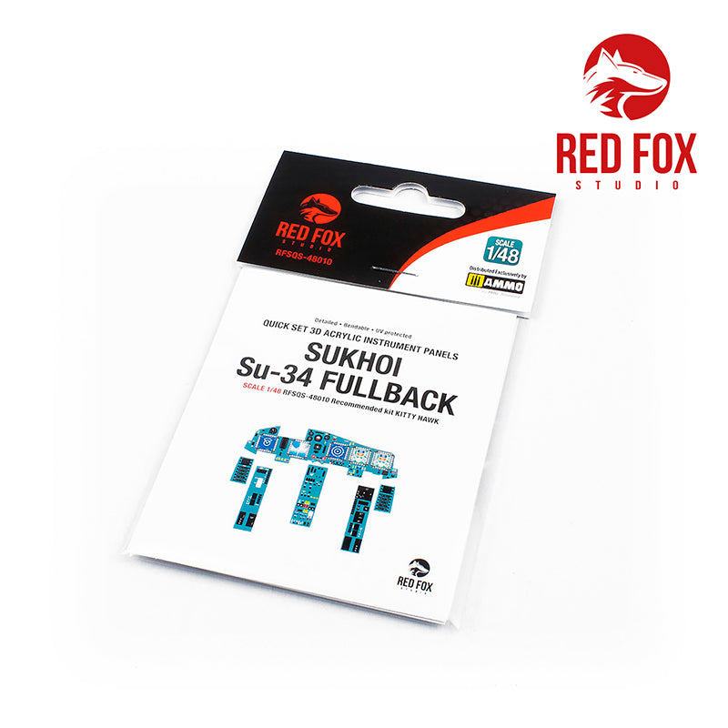 Red Fox RFS-48010 1:48 Su-34 Fullback 3D Acrylic Instrument Panel