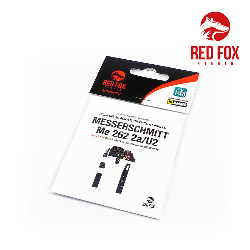 Red Fox RFS-48013 1:48 Me-262A-2a/U2 3D Acrylic Instrument Panel