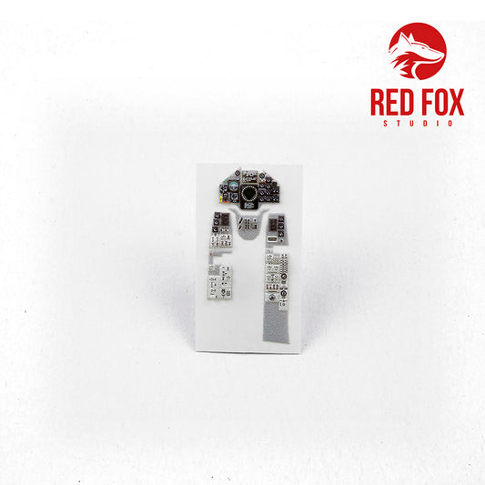 Red Fox Studio RFS-48016 1:48 Saab AJ-37 Viggen Quick Set 3D Instr. Panel
