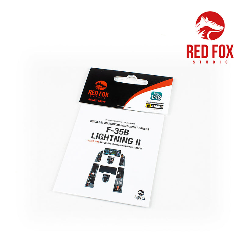 Red Fox RFS-48018 1:48 F-35B Lightning II 3D Instrument Panel