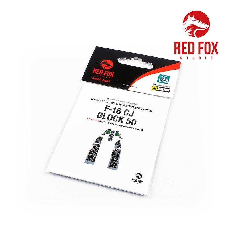 Red Fox RFS-48019 1:48 F-16CJ Block 50 3D Instrument Panel