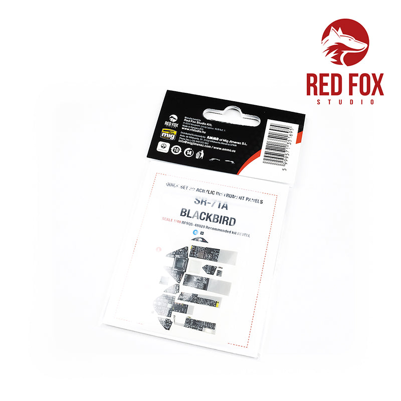 Red Fox RFS-48020 1:48 SR-71 Blackbird 3D Acrylic Instrument Panel