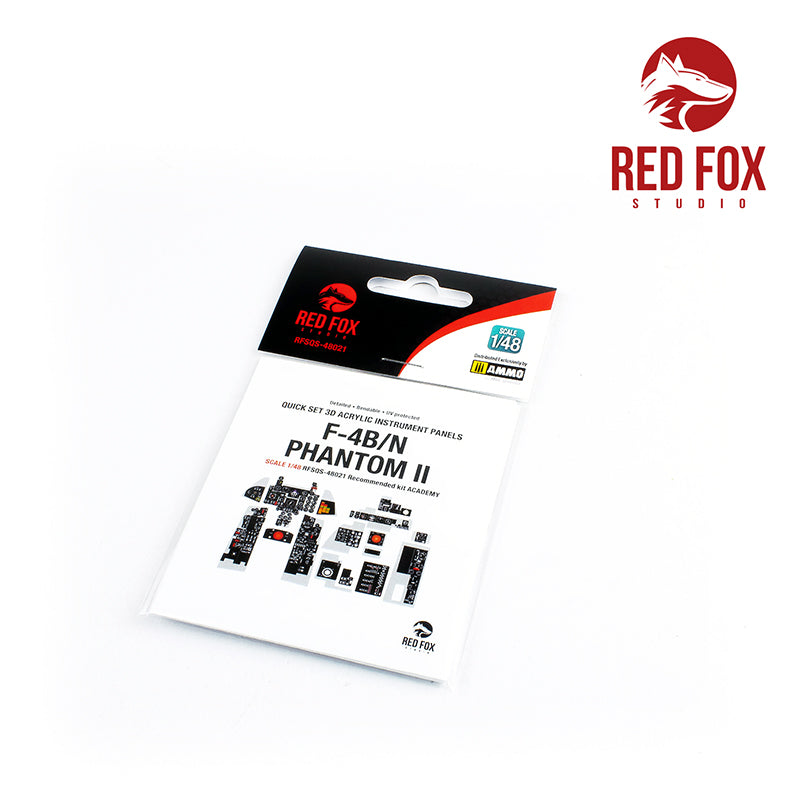 Red Fox RFS-48021 1:48 F-4B/N Phantom II 3D Instrument Panel